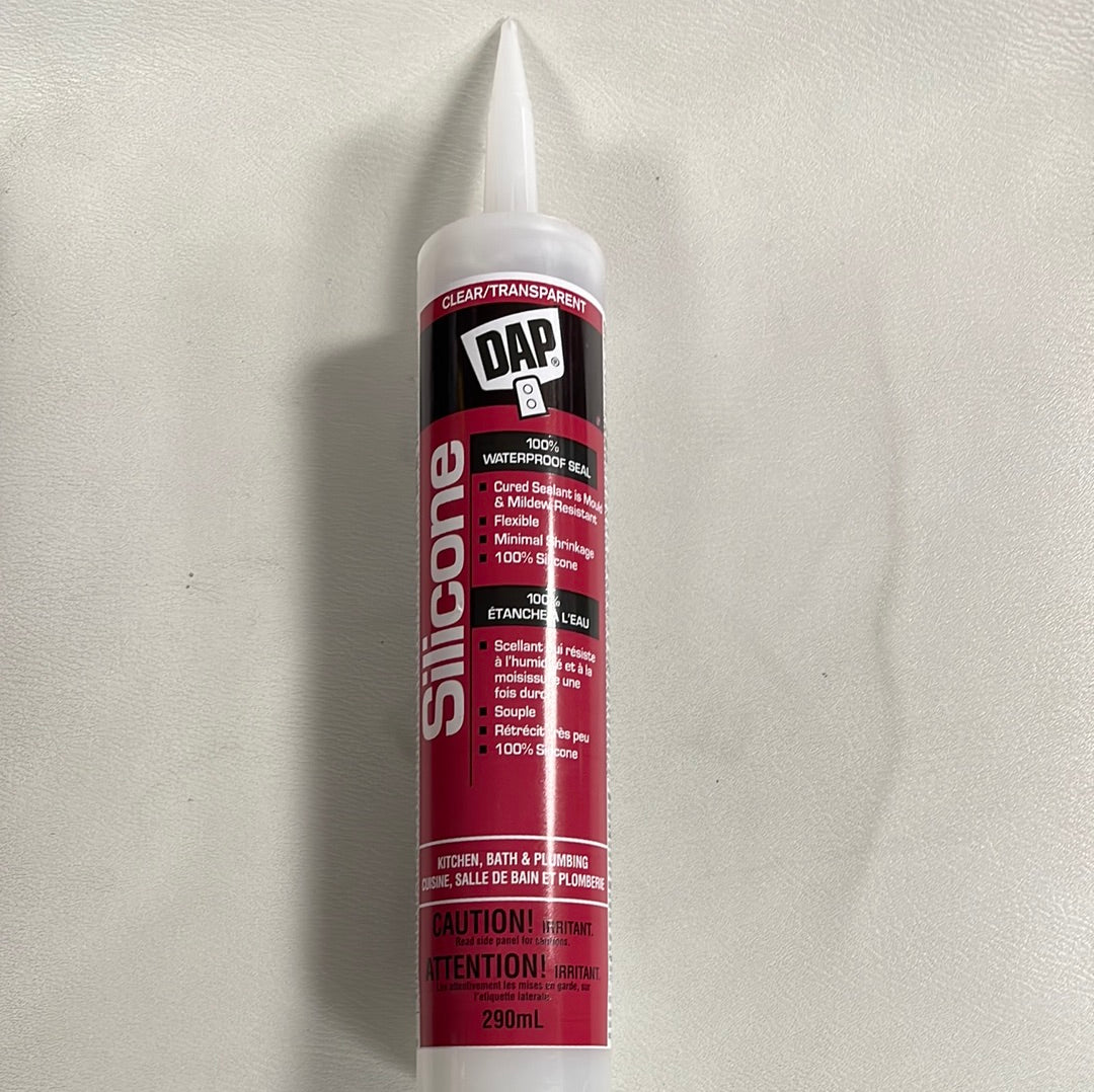 Dap Clear 100% Silicone kitchen & bath