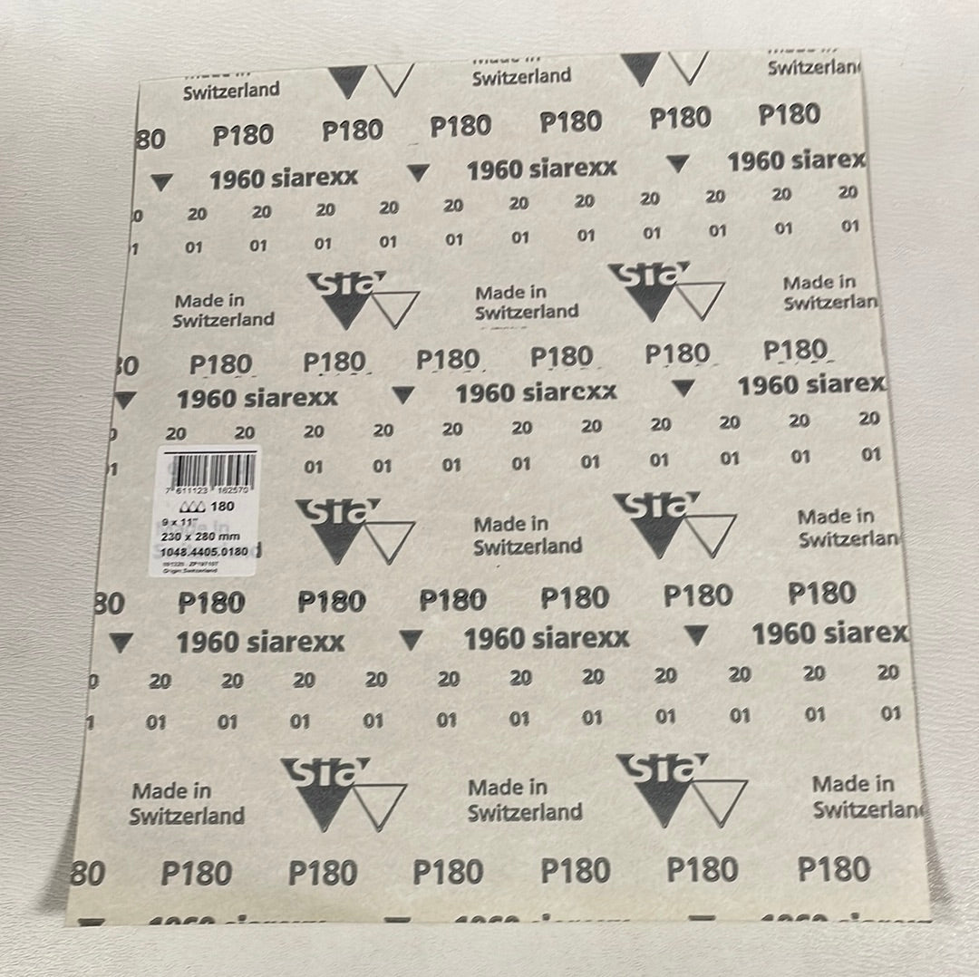 Sia 180 grit/sheet