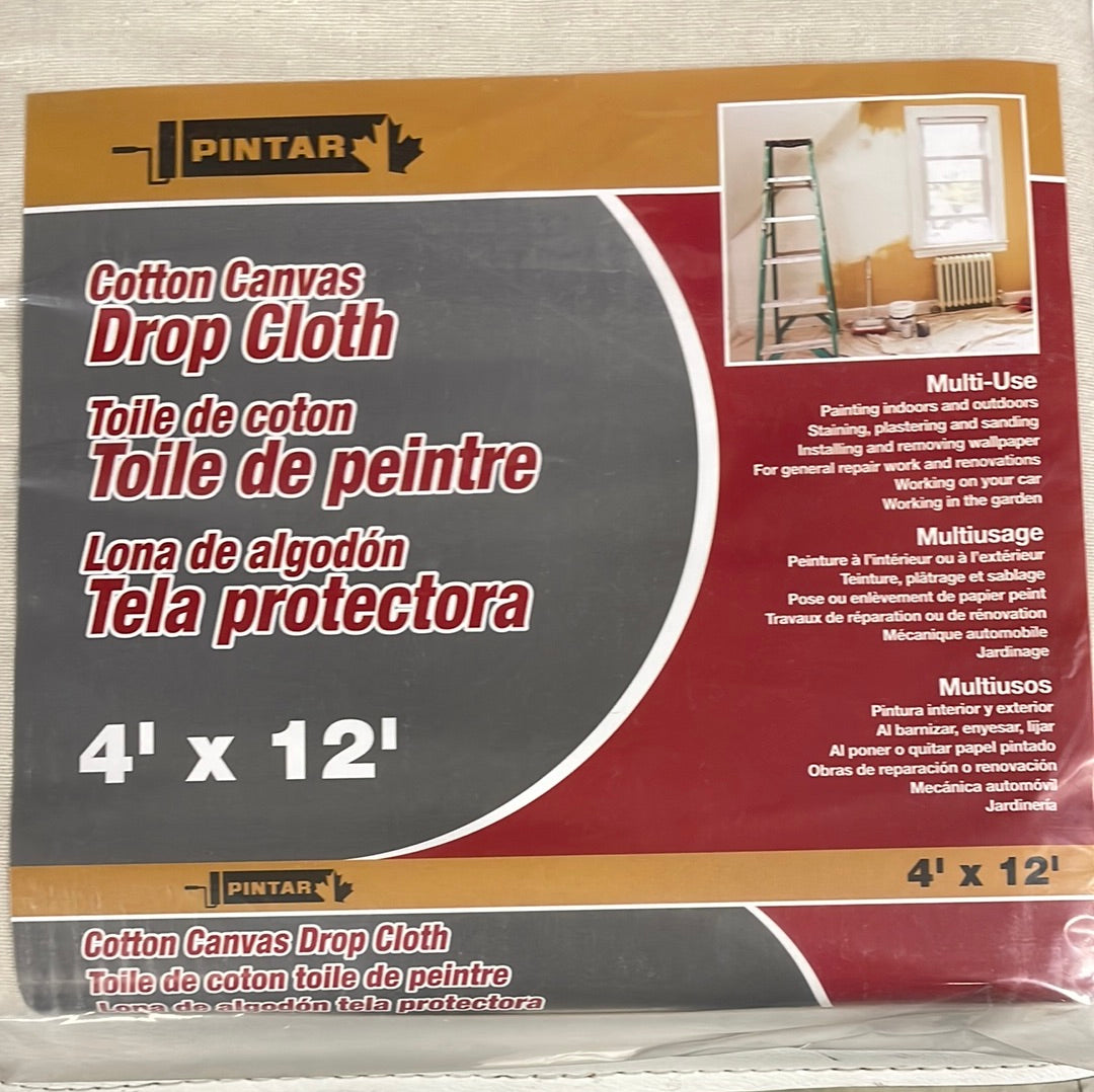 Pintar Cotton Canvas Drop Sheets 4x12