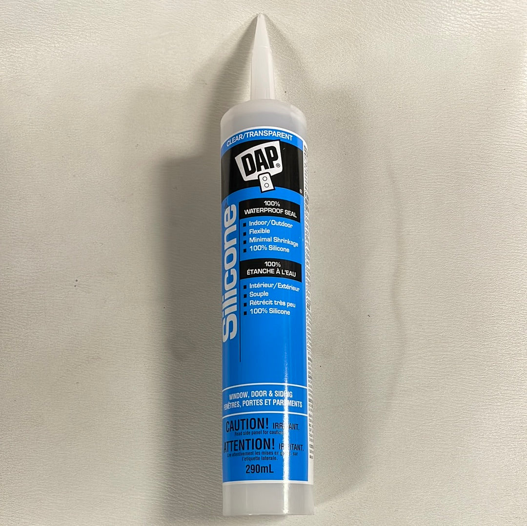 Dap 100% Silicone Clear windows, doors and siding