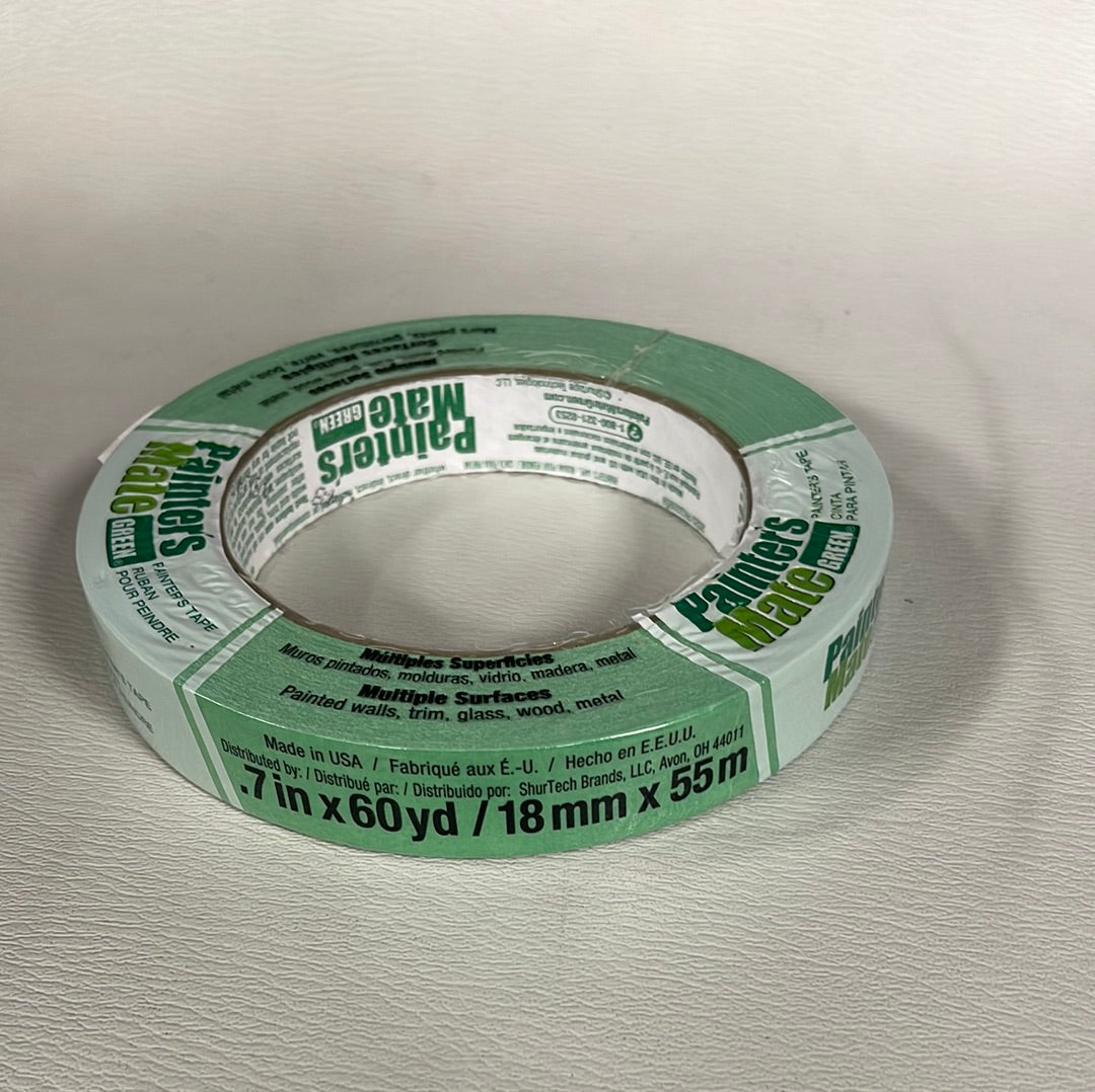 Painter's Mate Green Masking Tape 55m 1/4"