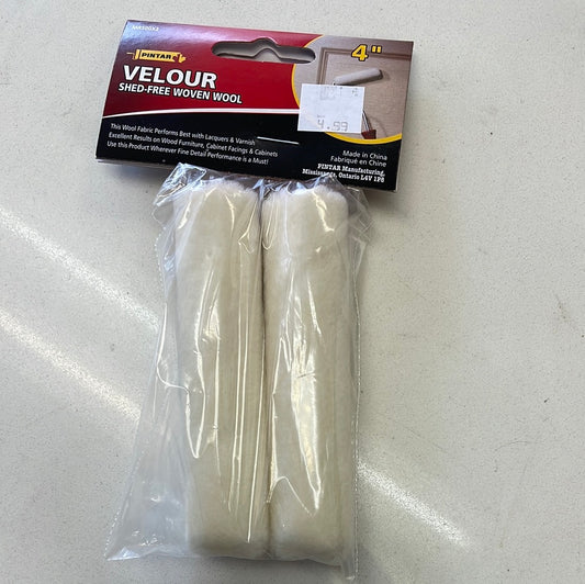 Pintar 2pk 4" Velour shed-free woven wool